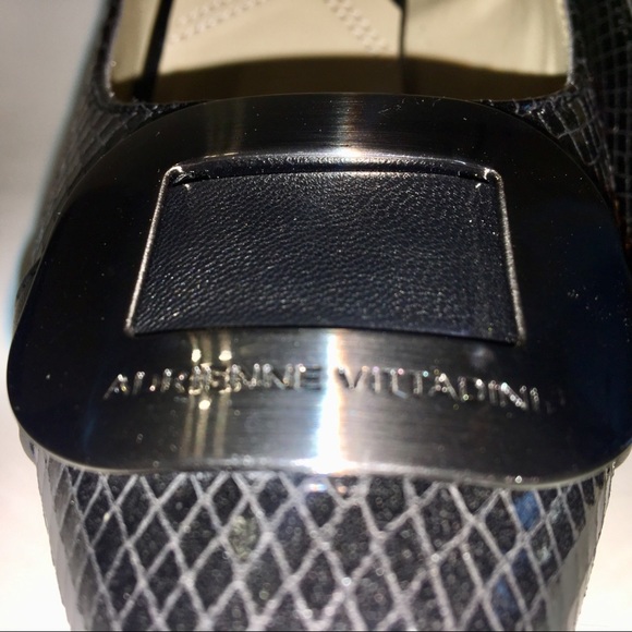 Adrienne Vittadini Heels Buckle Toe Snake Skin Sz9 - Picture 6 of 8